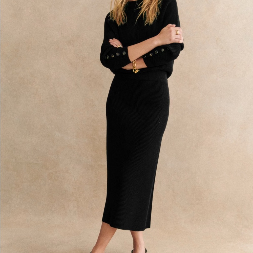 Sezane Naelle Skirt - Black NWT
